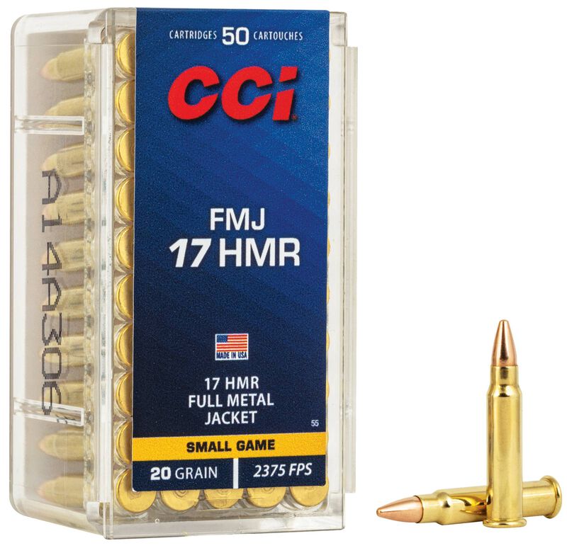 Full Metal Jacket, 17 HMR, 20 Grain, Full Metal Jacket, 2375 fps