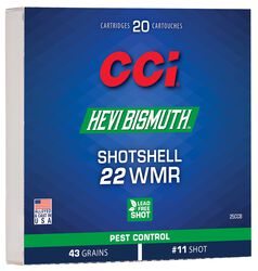 HEVI-Bismuth Pest Control Rimfire, 22 WMR, 11 Shot, 1000 fps