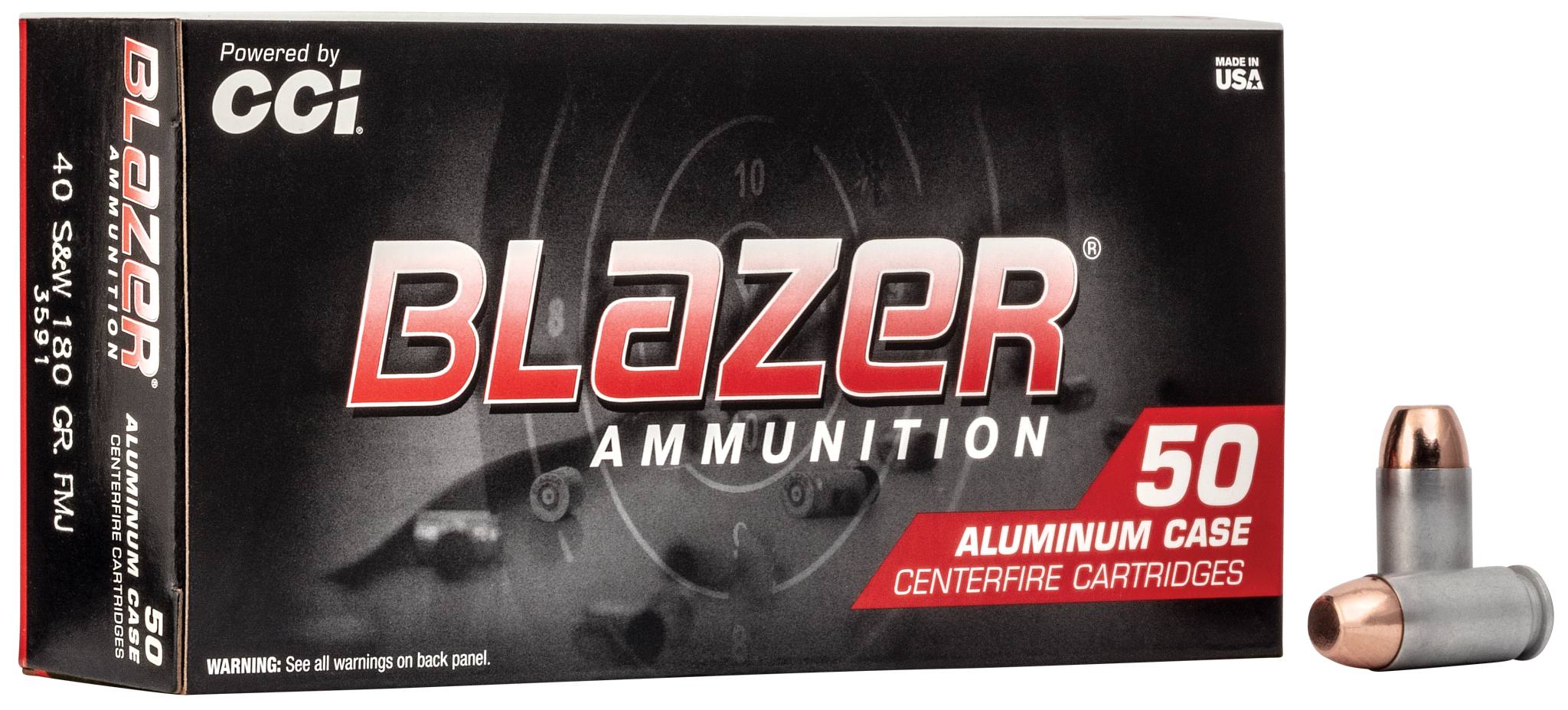 Buy Blazer Aluminum 40 S&W Ammo | 180 Grain, 985 FPS | CCI Ammunition