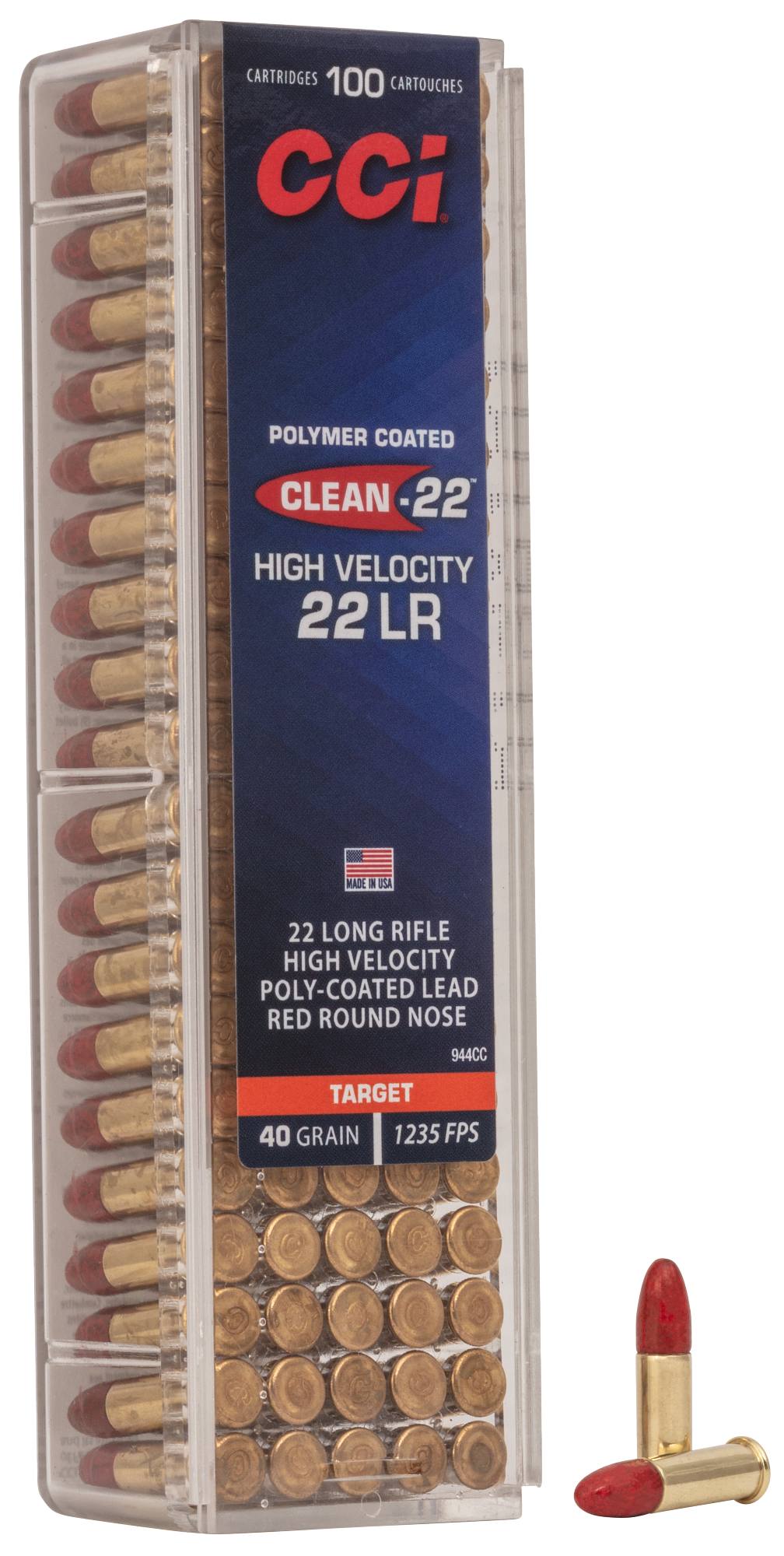 CCI Ammunition 22 Long Rifle Subsonic 40 Grain Lead Hollow Point
