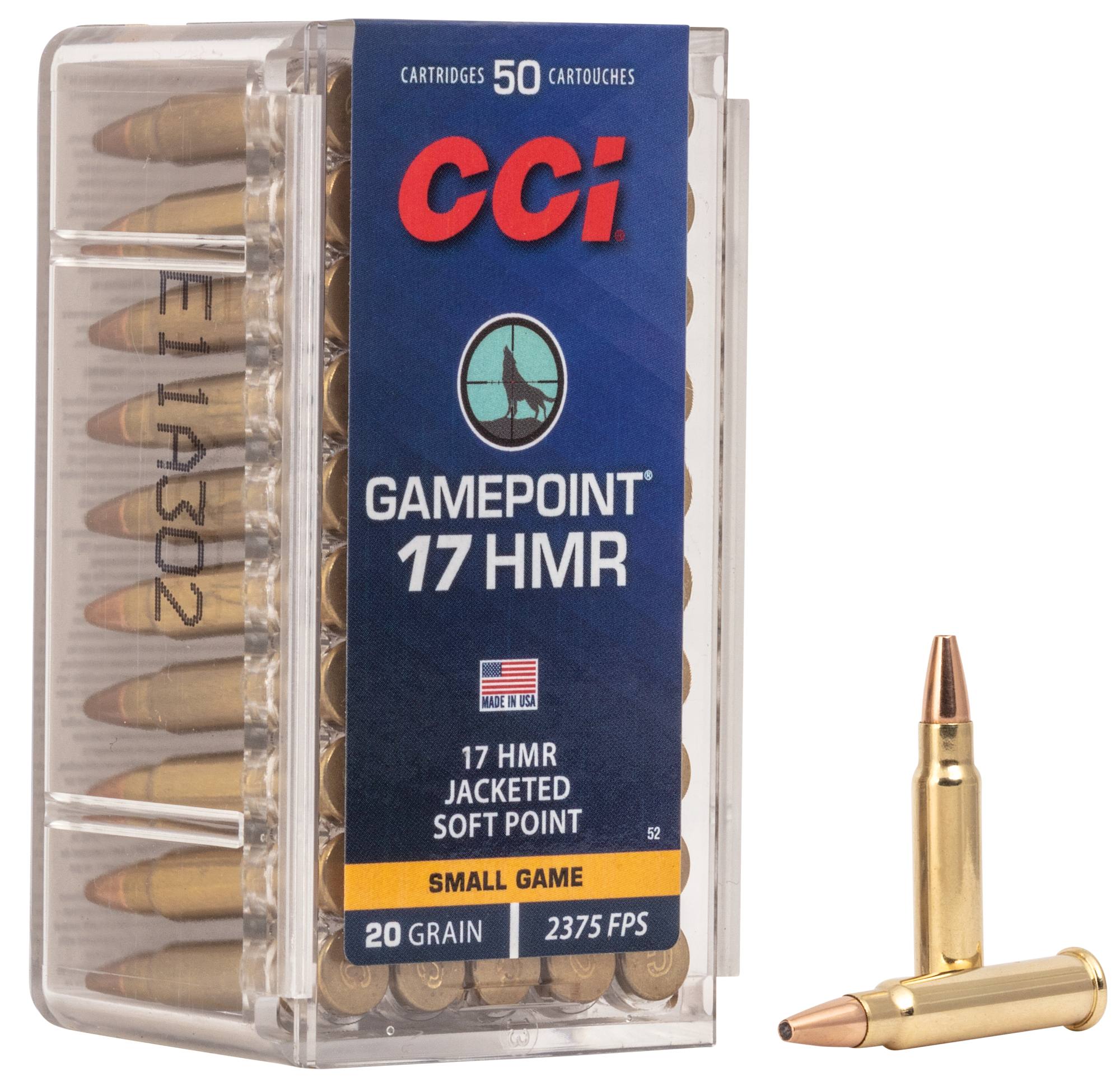 Buy Gamepoint 17 HMR Ammo | 20 Grain, 2375 FPS | CCI Ammunition